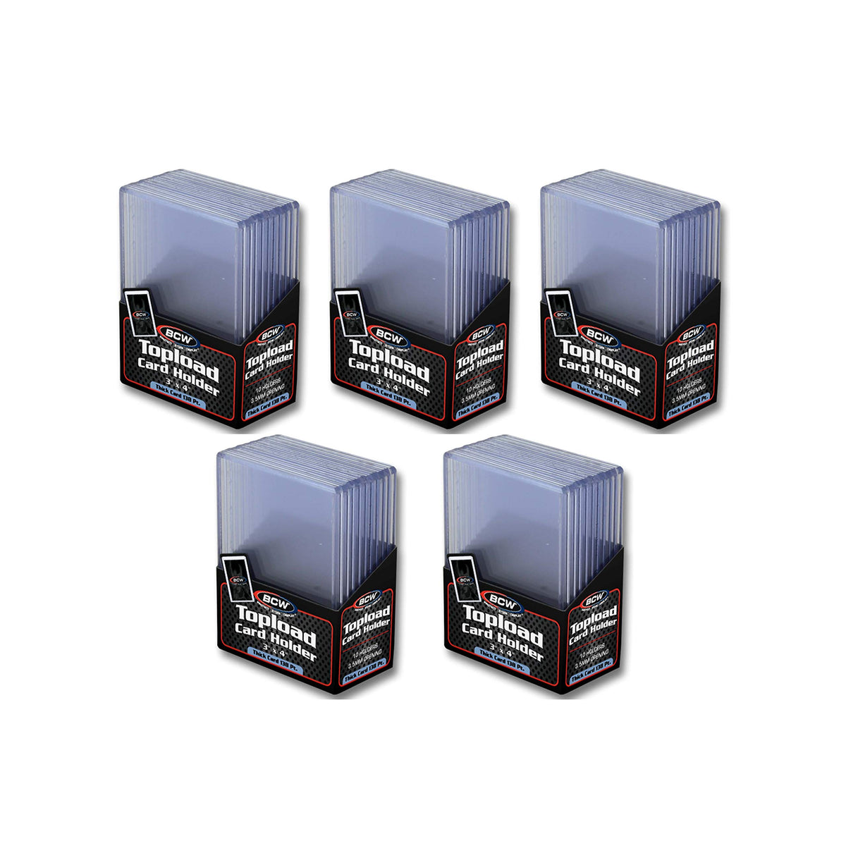BCW 138PT Thick Topload Holder front view protects thick memorabilia cards from dust and bending.