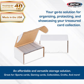 BCW 200 Count Storage Box with 200 lb test strength highlights durable protection