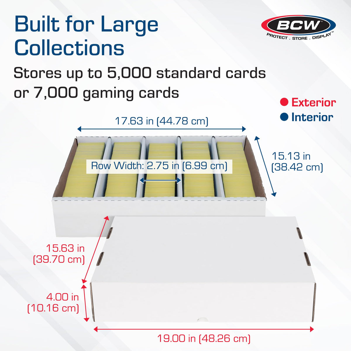 BCW 5000ct archival durability keeps sports, Pokémon, and MTG cards safe from wear.