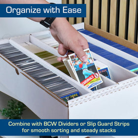 BCW 5000ct compatible with dividers and sorting trays for customized organization.