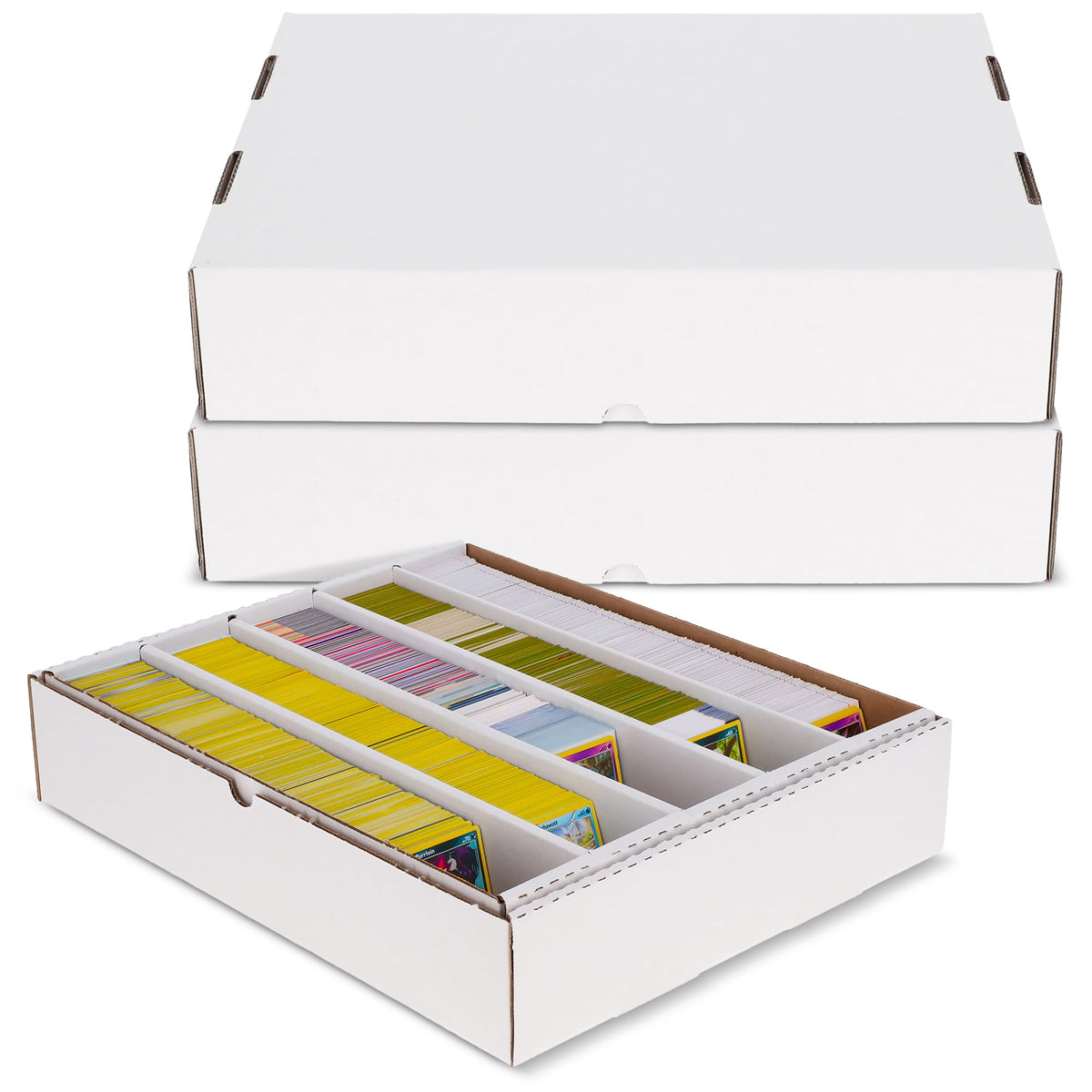 BCW 5000ct full lid closed protects cards from dust during storage and transit.