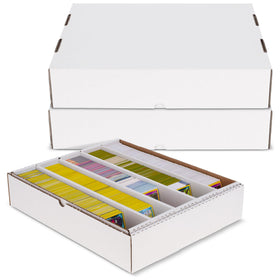 BCW 5000ct full lid closed protects cards from dust during storage and transit.