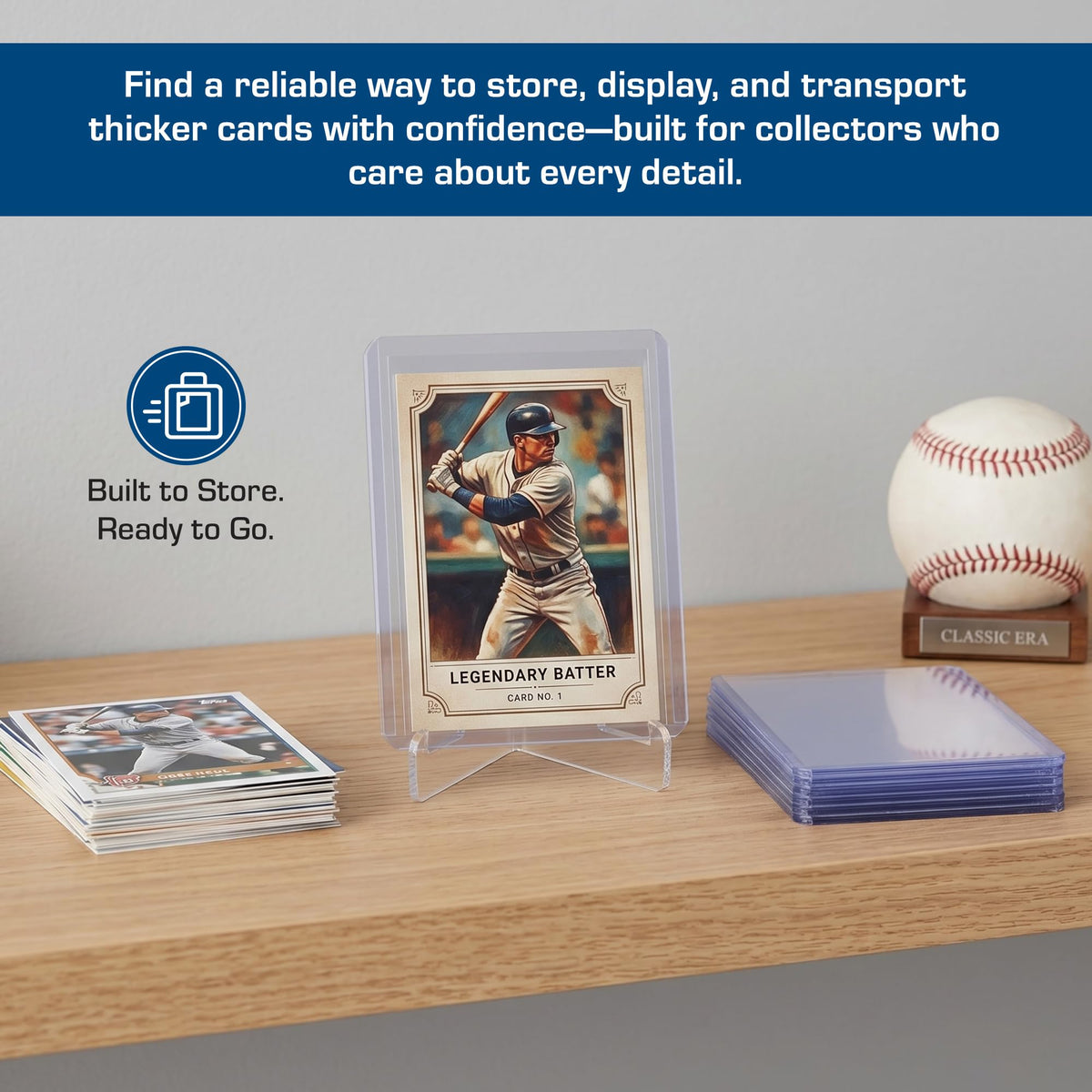 BCW 59PT thick top loader suitable for sports cards and memorabilia.