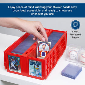 BCW 59PT thick top loader helps protect autographs during display and storage.