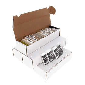 BCW 800ct storage boxes stacked for durable card organization.