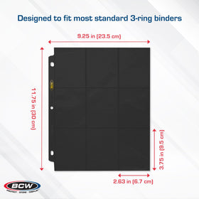 BCW archival-safe polypropylene pages protect your collection over time
