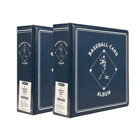 BCW baseball album blue front cover demonstrates durable protection and sleek collector-ready presentation.