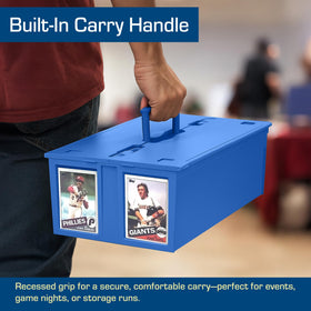 BCW dust-free storage protects cards during display or travel.