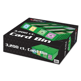 BCW green card bin accommodates toploaders and deck boxes for flexibility
