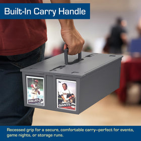 BCW Collectible Card Bin side view shows durable construction for daily use.