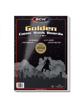 BCW Golden Age comic backboards 100-pack keeps comics protected and neatly organized.