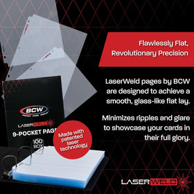 BCW LaserWeld 9-Pocket Pages strong seams for durable protection