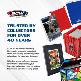 BCW collector-grade box suitable for home or shop storage