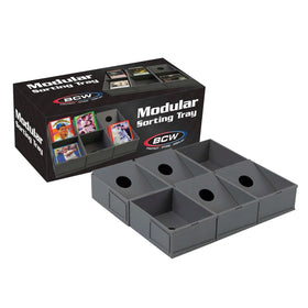 BCW modular sorting tray with six cells ideal for organized card display.