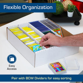 BCW Monster Box 5ct external-internal dimensions aid efficient shelving.
