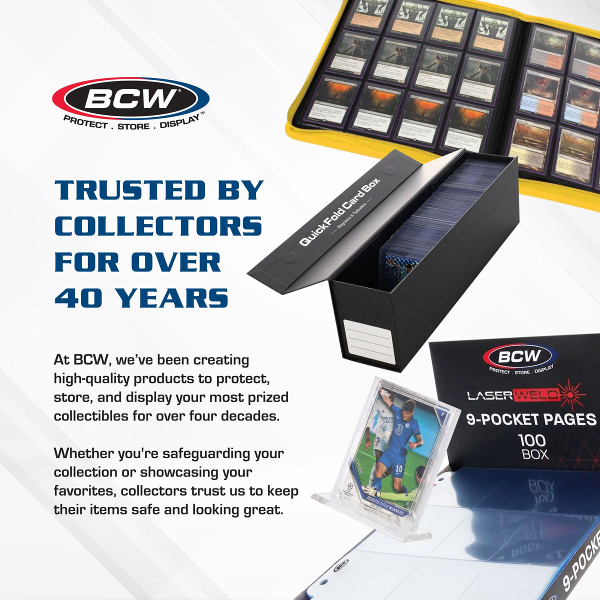 BCW Monster Box 5ct durable construction for long-term protection.