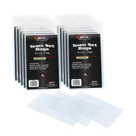 BCW resealable team bags 1000-count for secure card storage and mailing