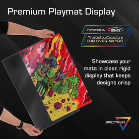 BCW Spectrum archival-safe topload keeps mats free from stains and moisture.