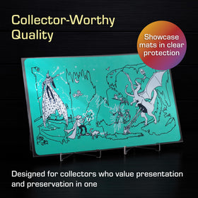 BCW Spectrum PVC construction resists bending while showcasing artwork.