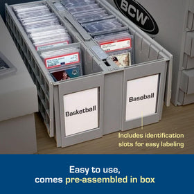 BCW stackable design maximizes space while keeping slabs secure during transport.
