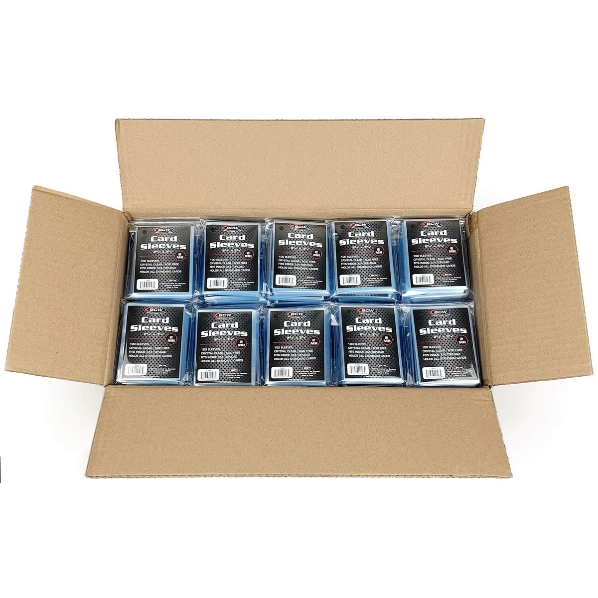 BCW Standard Card Sleeves 2-5/8 x 3-5/8 protect baseball cards with crystal clarity.