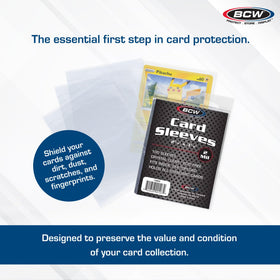 BCW Standard Card Sleeves 2-5/8 x 3-5/8 protect basketball cards with crystal clarity.