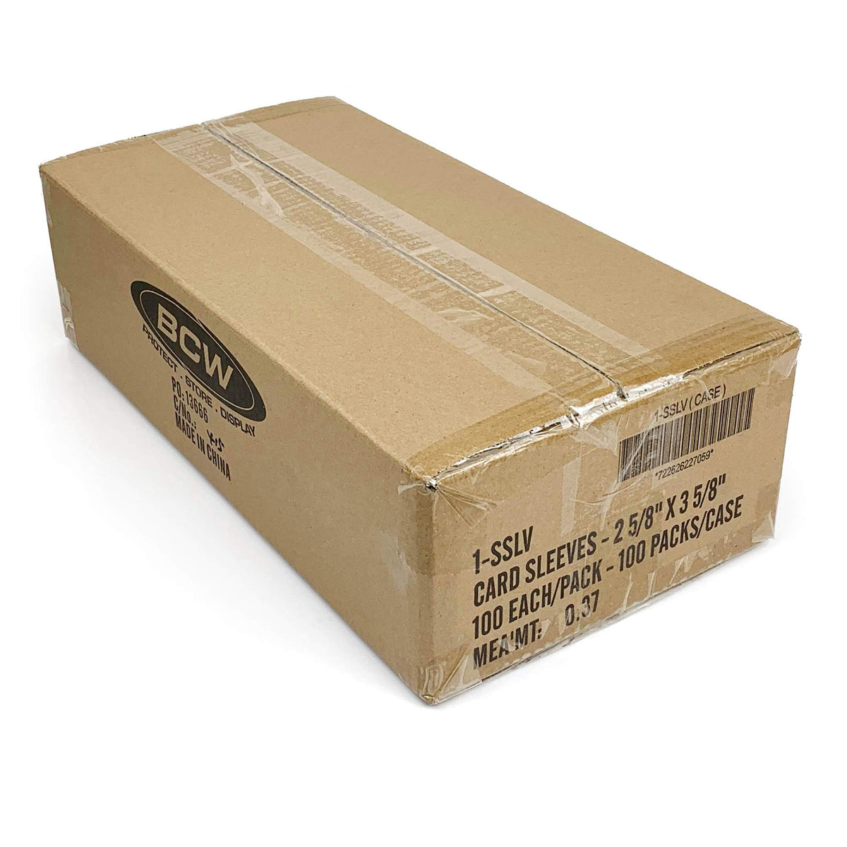 BCW Standard Card Sleeves 2-5/8 x 3-5/8 are compatible with toploaders for added protection.