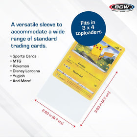 BCW penny sleeves guard cards against fingerprints during handling.