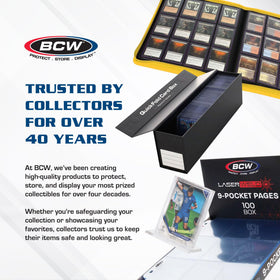 BCW 200 Count Storage Box assembled dimensions imply flexible stacking