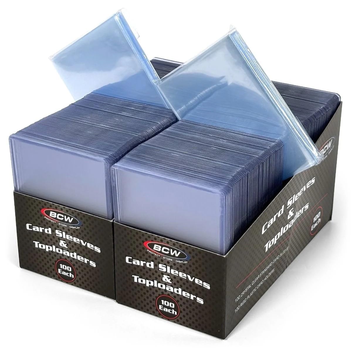 BCW toploaders clear protectors shield cards from bending