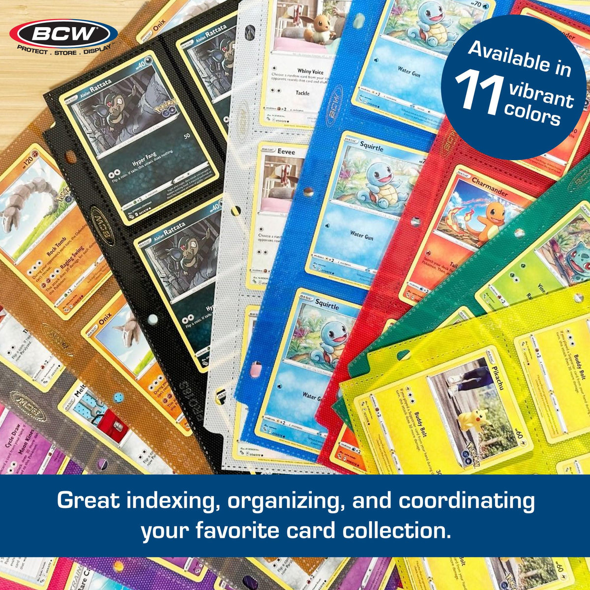 BCW pages are versatile for trading, gaming, and sports cards