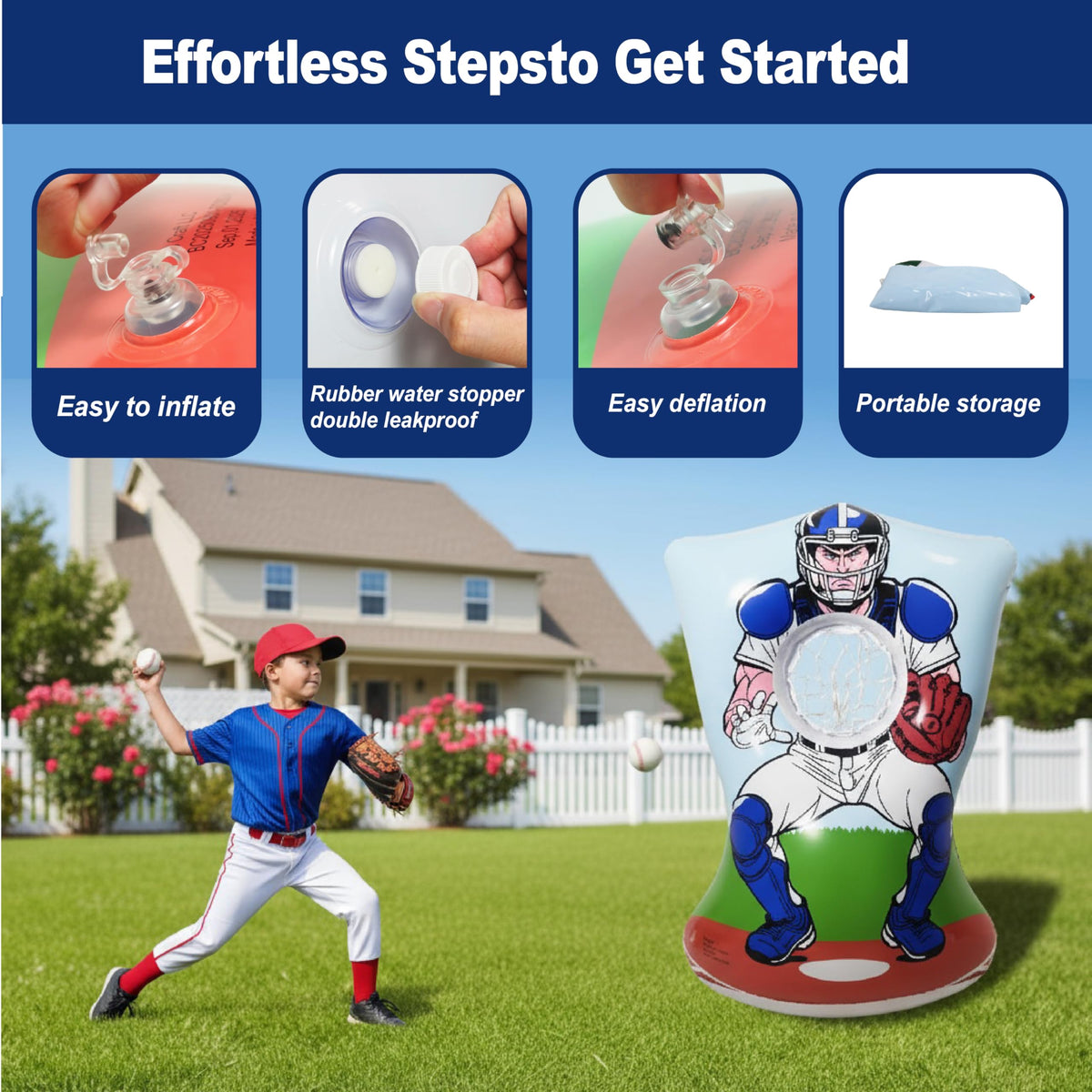 BCWATERFUNPD kids playing outdoors or indoors with the baseball game.