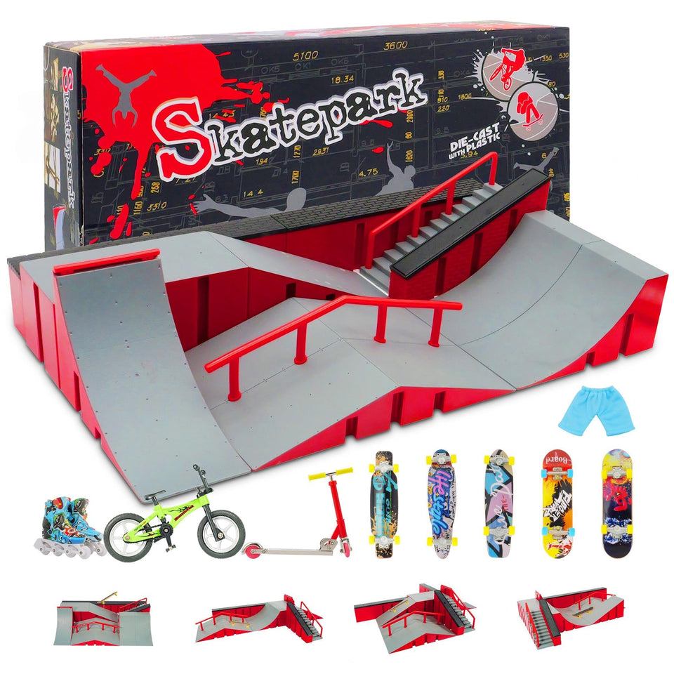 BCY hohipi finger skatepark 9in1 assembly for imaginative play and coordination