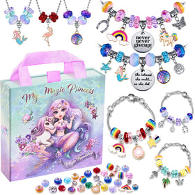 BDBKYWY charm bracelet kit packaging with colorful beads for creative jewelry making