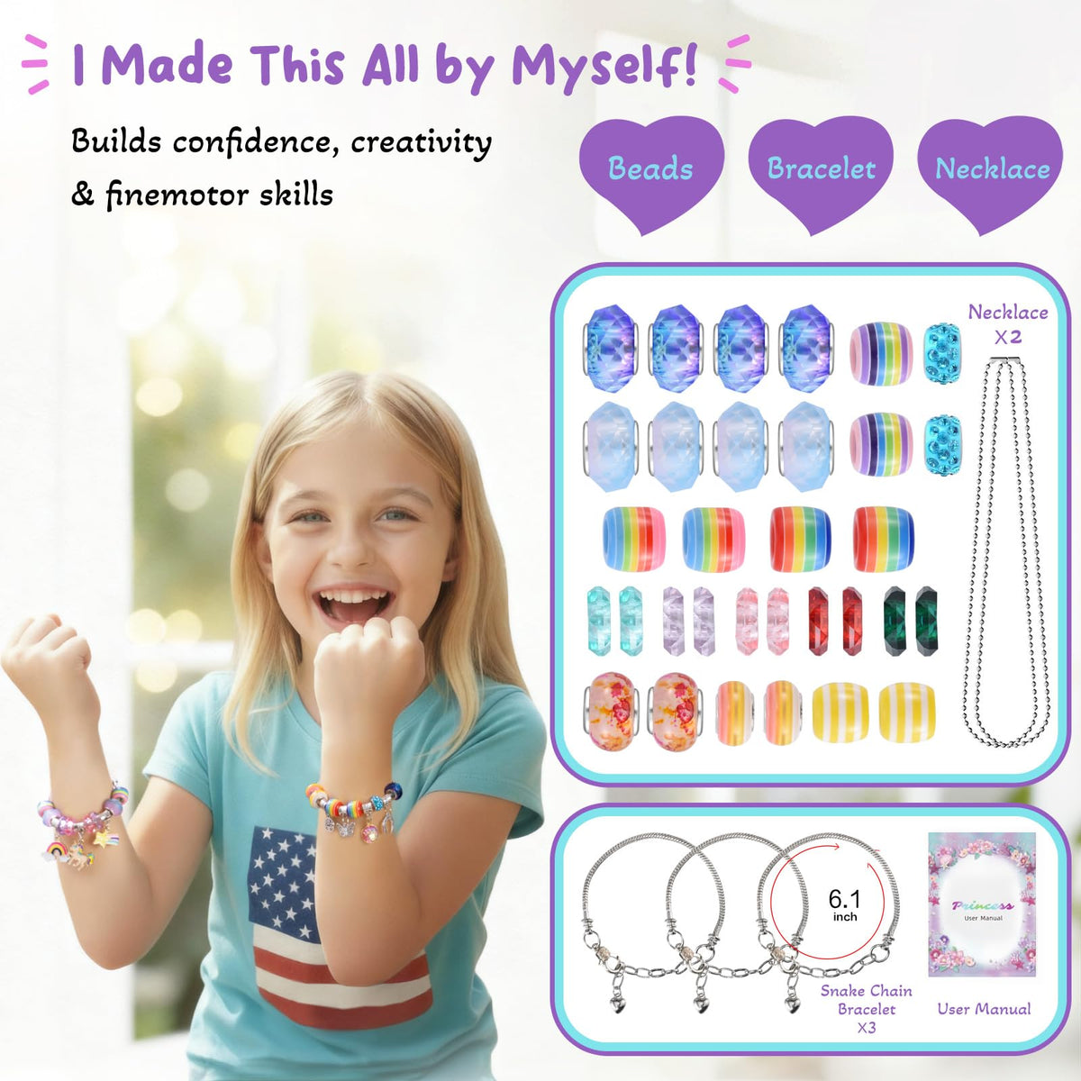 BDBKYWY personalized-charm bracelets showcase customizable styles for young designers