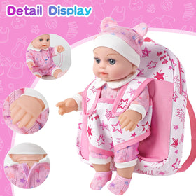 BDDOLL feeding bottle and pacifier support realistic role-play and feeding practice.