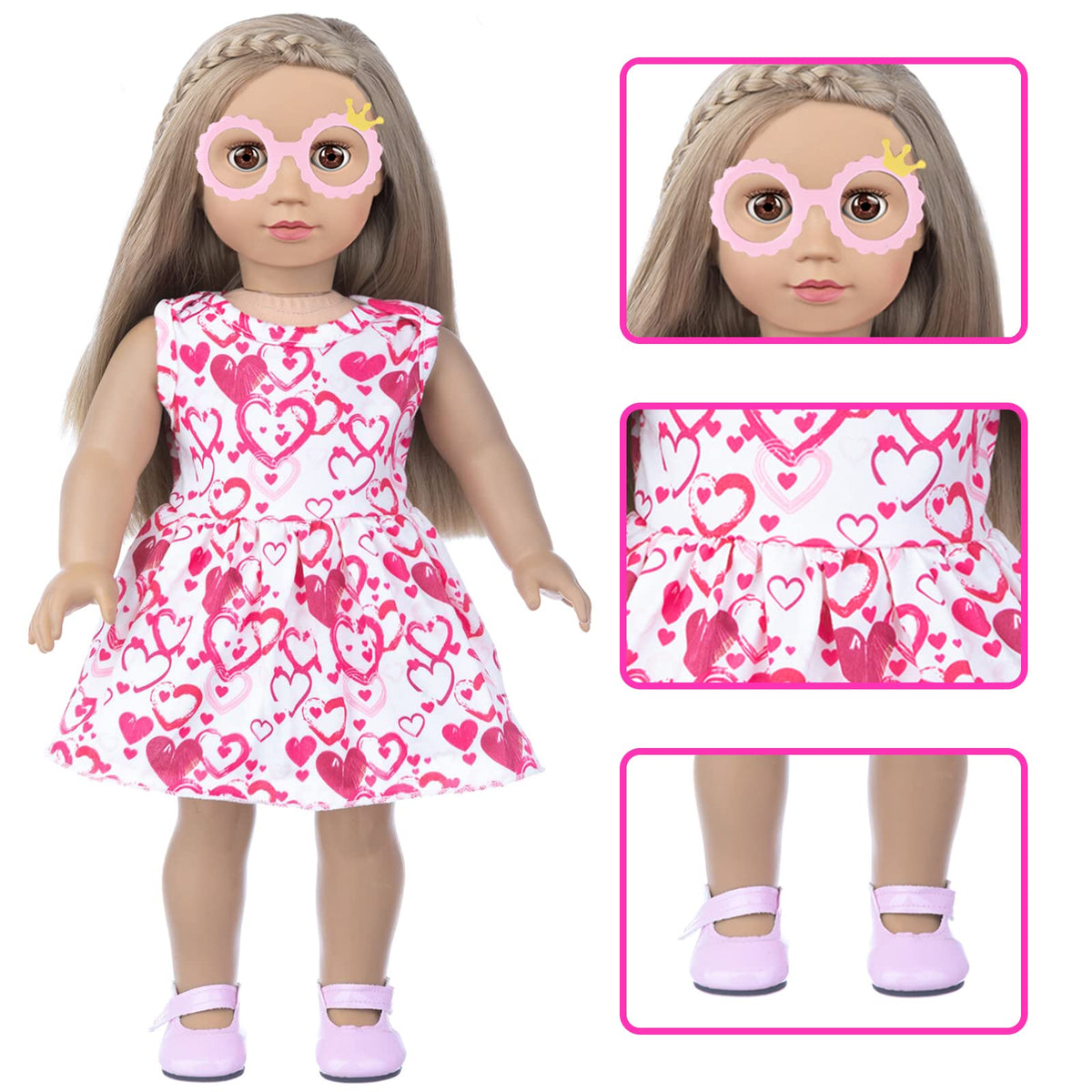 BDDOLL glasses and notebook for classroom role-play and writing
