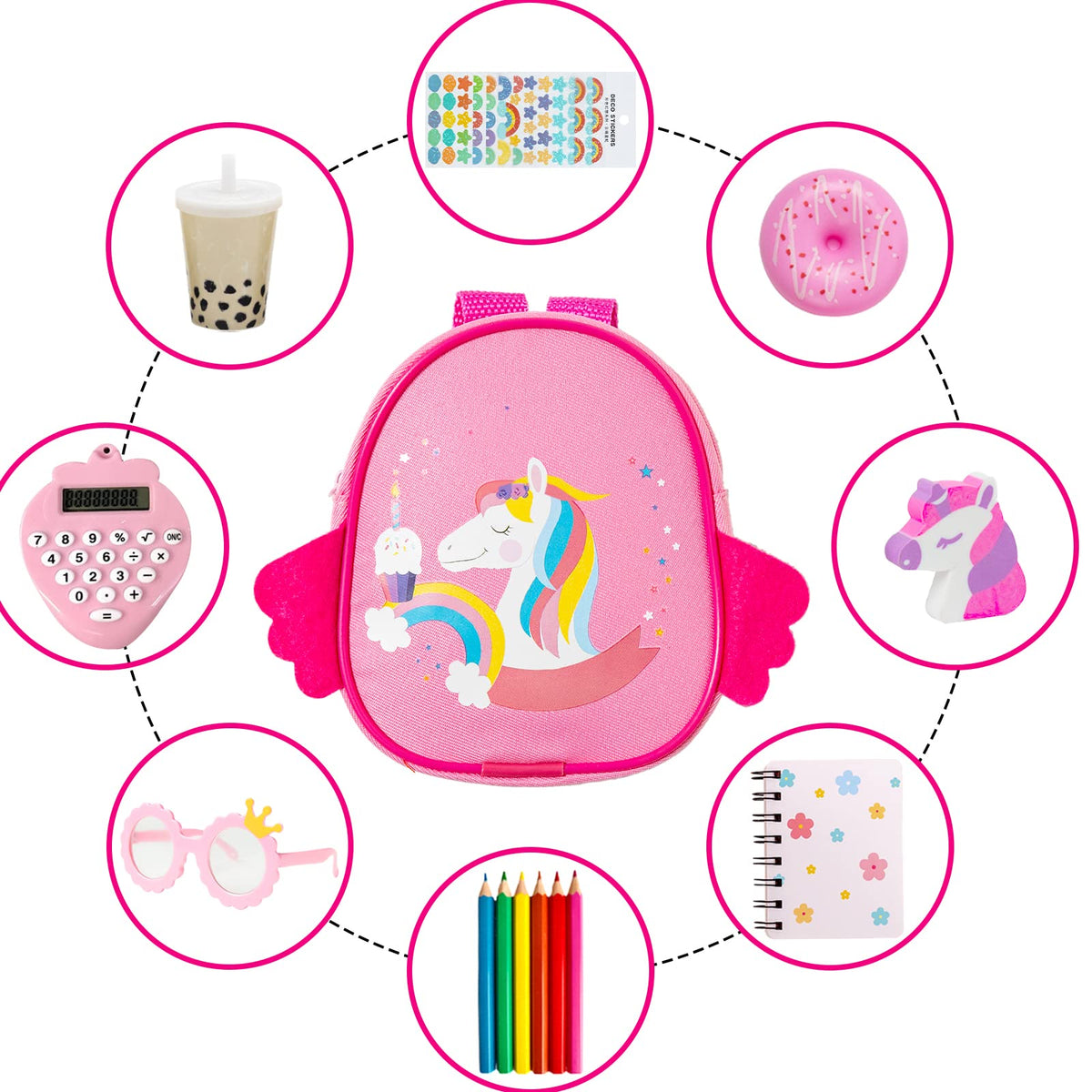 BDDOLL pencils and calculator support math-themed imaginative play