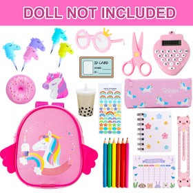 BDDOLL school bag for organized pretend school adventures