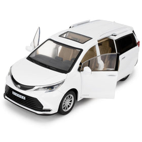 BDTCTK 1:24 Sienna MPV pull-back car with front lights for interactive play