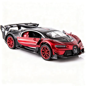 BDTCTK Bugatti Vision GT 1/32 front view highlighting authentic die cast finish.