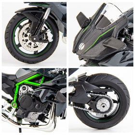 BDTCTK Ninja H2R diecast side view highlighting scale realism and grip