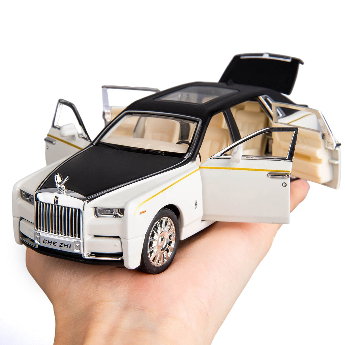 BDTCTK Rolls-Royce Phantom 1/32 model zinc alloy body for durability.