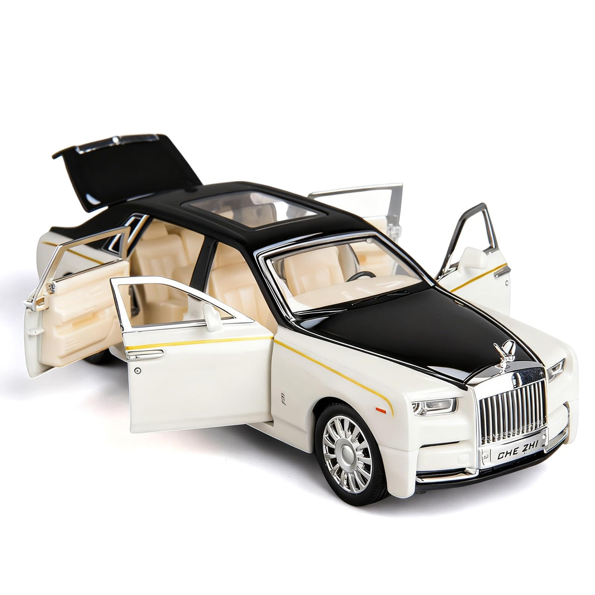 BDTCTK Rolls-Royce Phantom 1/32 model with front sound and lights for immersive play.