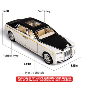BDTCTK Rolls-Royce Phantom 1/32 model hood opens to reveal angel logo.