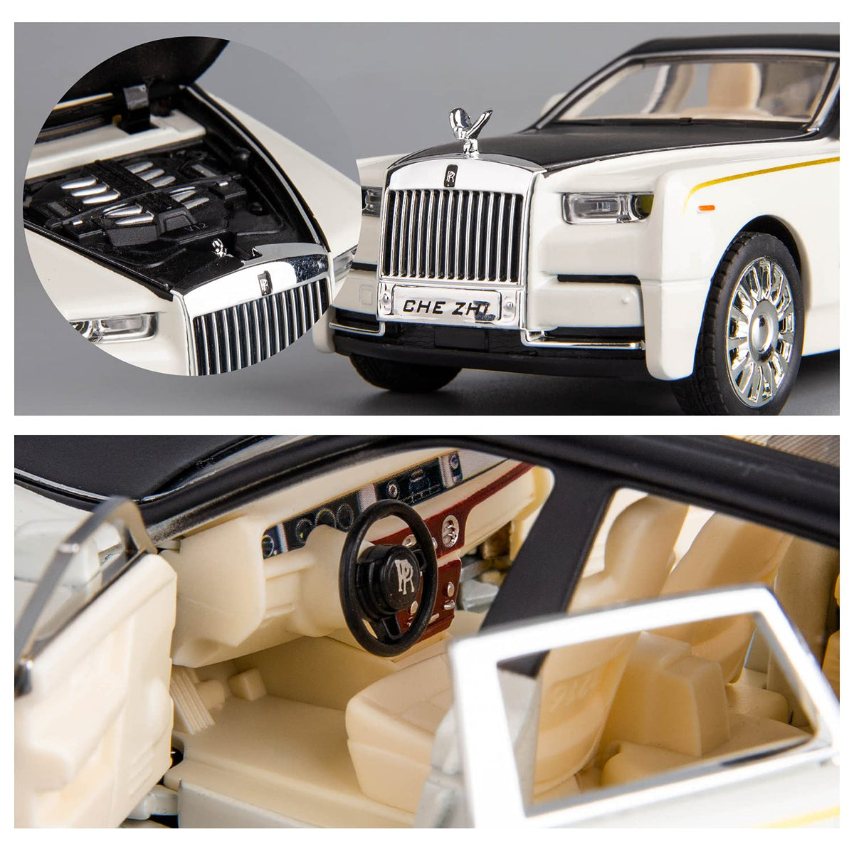 BDTCTK Rolls-Royce Phantom 1/32 model side view showcasing proportions.