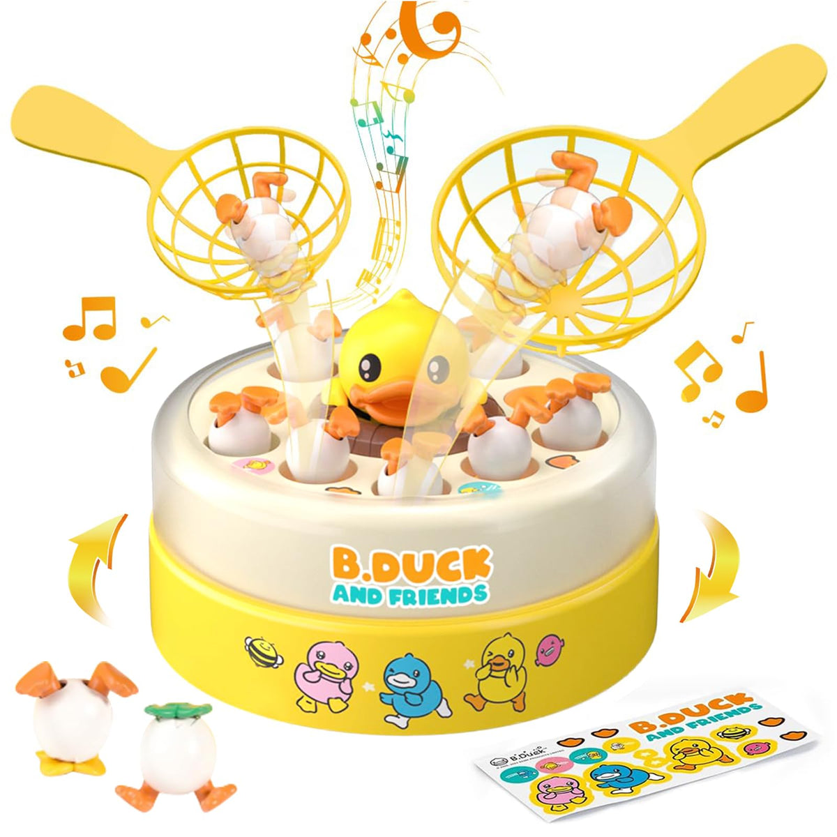 BDUCK+ Jumping Ducks board game with rotating ducks for lively family play