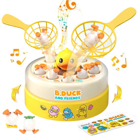 BDUCK+ Jumping Ducks board game with rotating ducks for lively family play
