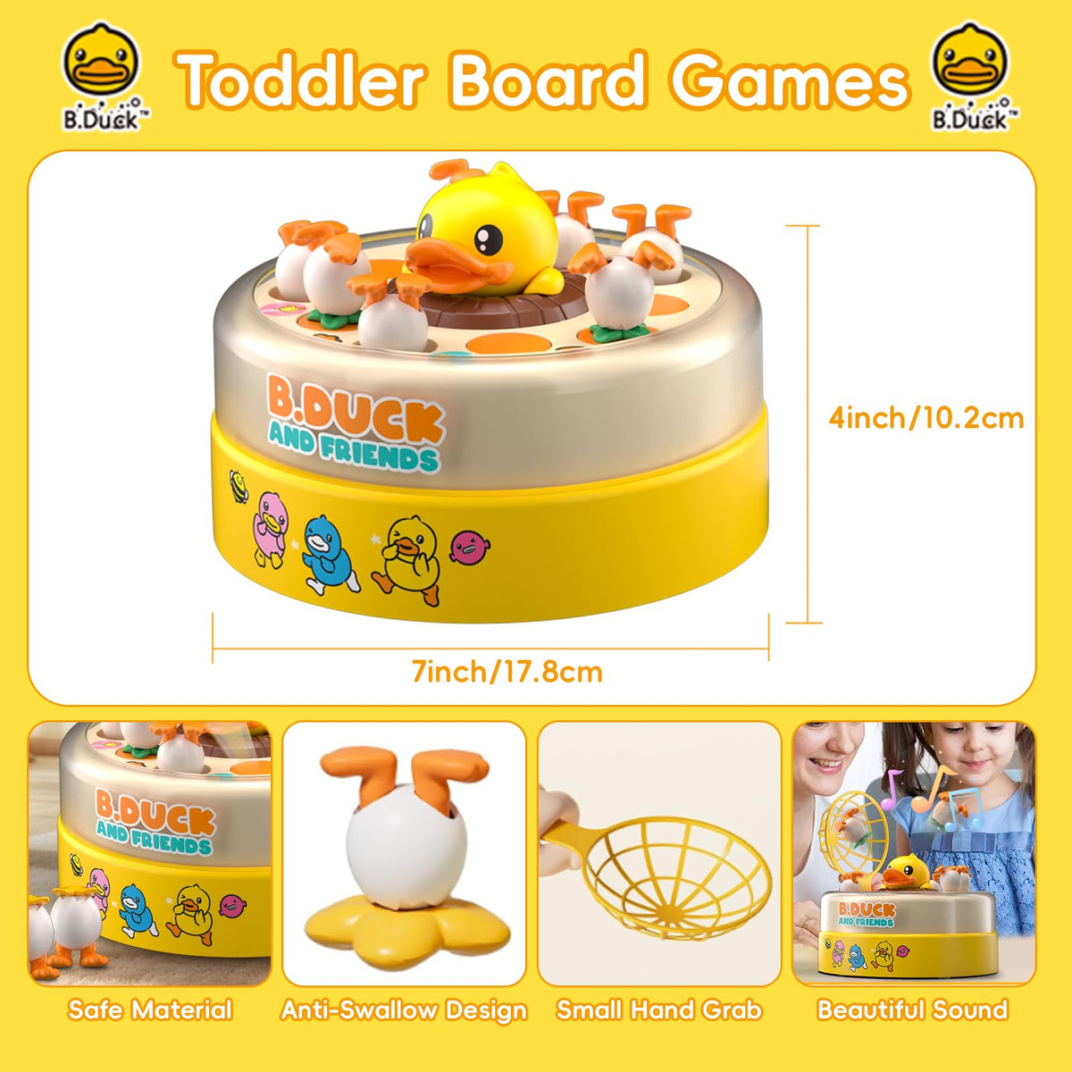 BDUCK+ flashing lights and music boost sensory engagement