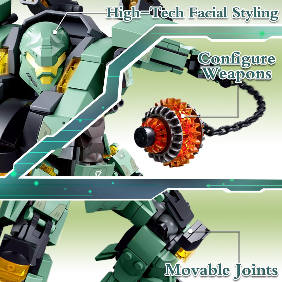 BDXEJV high-transparency mechanical face adds life-like detail during build